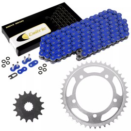 Caltric Blue O-Ring Drive Chain & Sprockets Kit for Suzuki GSX-R600 GSXR600 2006-2010