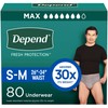 Depend Fresh Protection Adult Diapers, Incontinence Underwear for Men, Disposable,