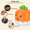Kitchen Timer,60 Minute Egg Timer,Cartoon Lovely Carrot Kitchen Timer,Mechanical Kitchen