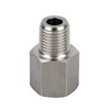 Yoebor Stainless Steel 304 Gauge Adapter, Covert NPT to Metric
