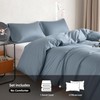 DCSKY Queen Size Tencel Duvet Cover Set 3-Piece - 100%