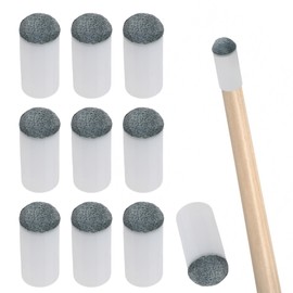 MEKEET 10PCS Pool Cue Tips Billiards Pole Cue Tip Replacement Cue Tips Pool Table Accessories Pool Tips for Billiards & Pool Leisure Sports & Game Room No Glue or Other Tools Required