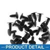 A ABSOPRO Plastic Rivets 5 mm Plastic Black (Set of