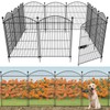 Decorative Garden Fence Animal Barrier with Gate 40 in(H)×26.2 Ft(L)