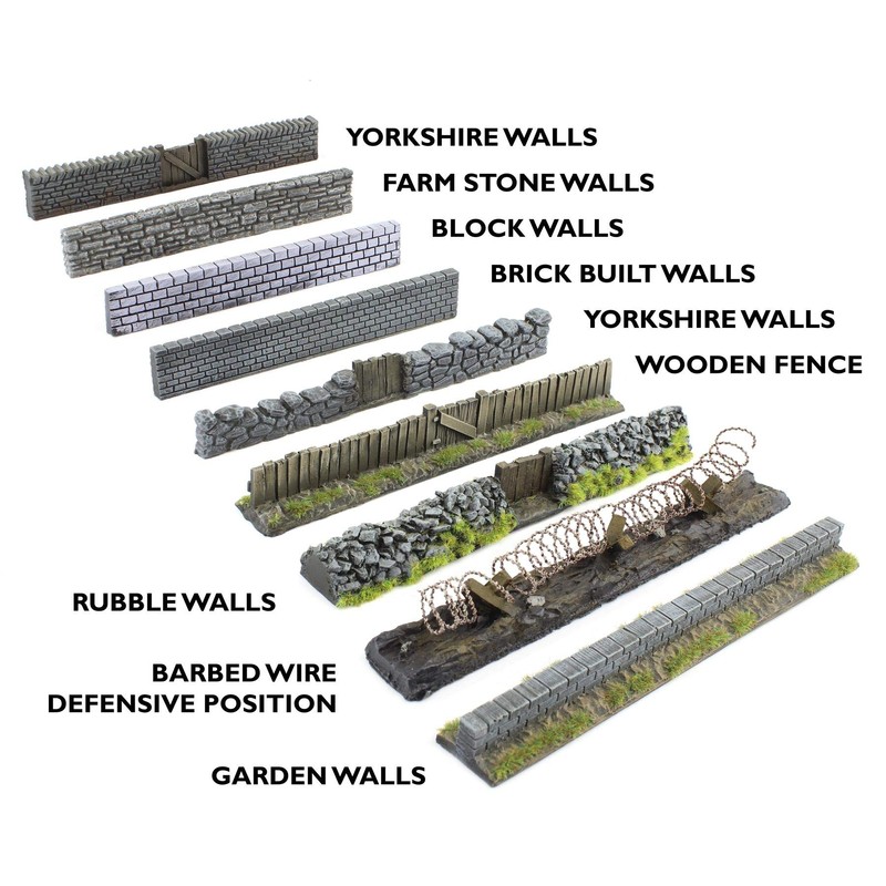 War World Gaming Rock Wall Corner Part | Painted x