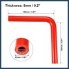 INFINAUTO 13mm 0.51" ID 90 Degree Elbow Silicone Reducer Hose