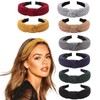 AQOKKA Knotted Headbands for Women Girls Non Slip Boho Wide