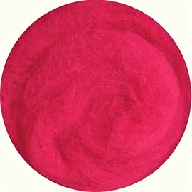SIA COLLA-S Felting Wool 100% Wool for Felting Dry Felting Wet Felting - Purple Carmine Red 75 g
