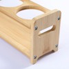 ZIZEV Oil Bottle Rack Seasoning Storage Holder Elegant Wooden Rack