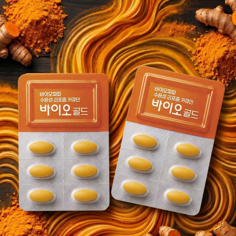 Biopapa Water-Soluble Liposome Curcumin Quercetin Black Pepper Bio Gold 30