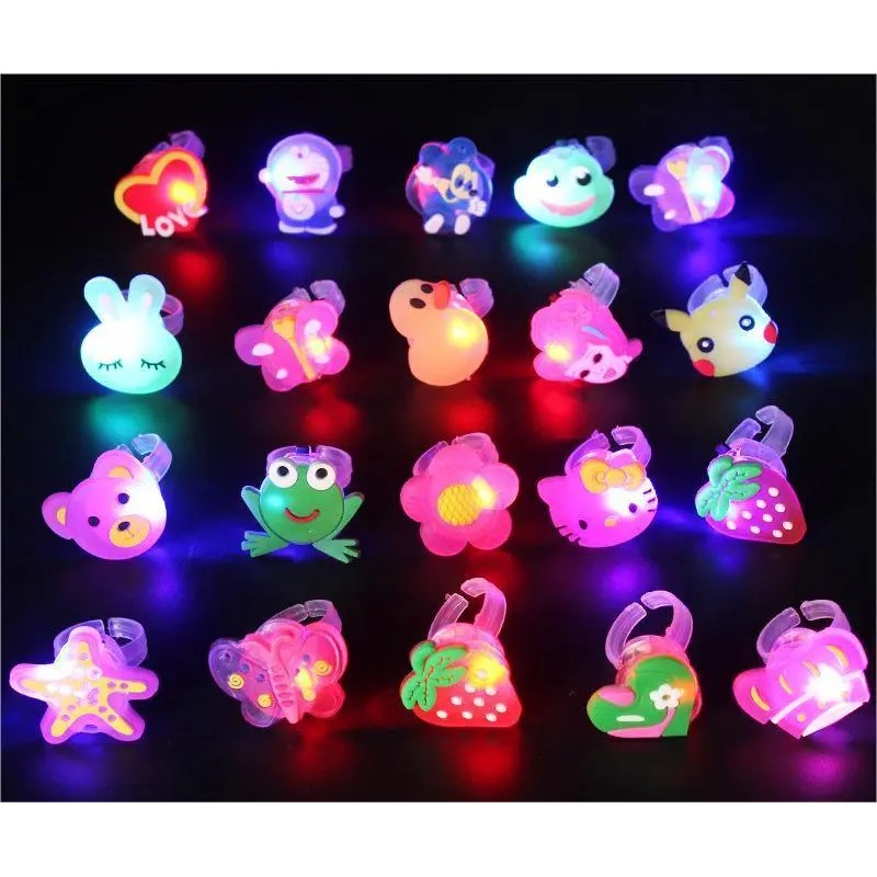50 Unidades De Anillos Led Luminosos Con Anillos De Boda