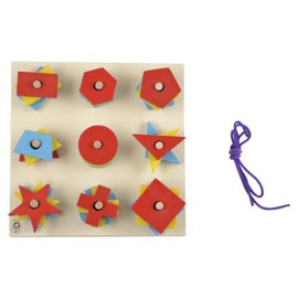 Skillofun - SF-1 Wooden Nine SSorter, Multi Color