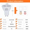 Ivyemons 3-Pack GU10 MR16 LED Bulb Dimmable, 3000k Warm White,
