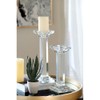 A&B Home Leon Crystal Pillar Candle Holder, Medium, 11-Inch, Medium/11