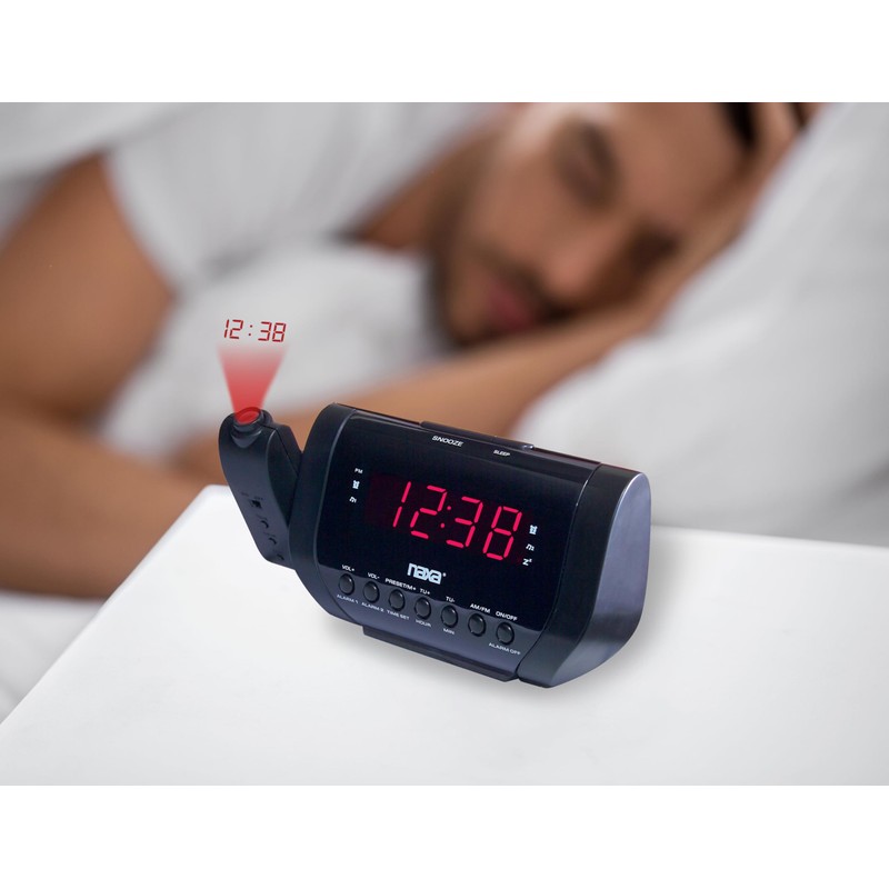 Naxa NRC-173 Projection Dual Alarm Clock