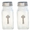 Celtic Cross Salt and Pepper Glass Shakers Screw Top Cutlery