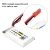 ENGPOW 3.7V 1000mAh 25C JST Plug Rechargeable LiPo Battery for