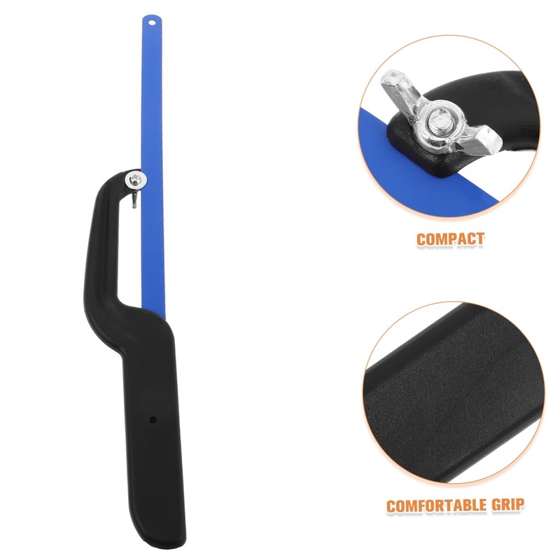 ORFOFE Mini Compact Hacksaw for Metal Cutting Durable Model Tool