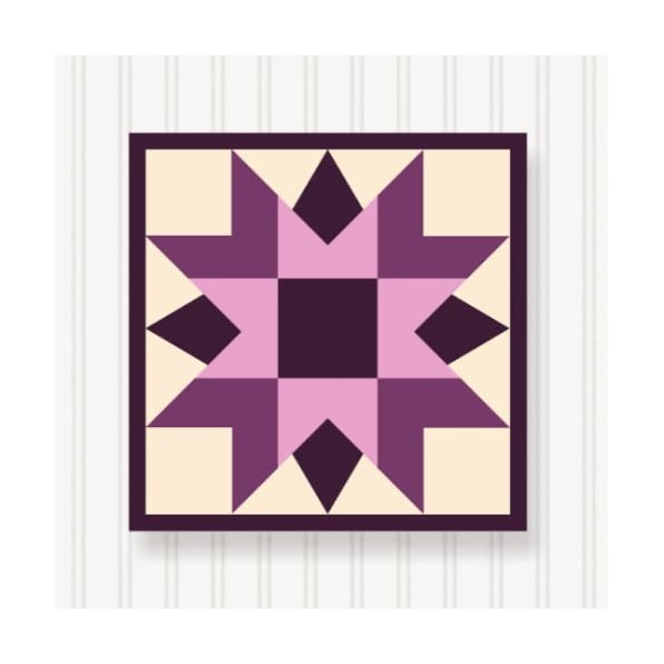 BARN Quilt Block Outdoor Square BQ036-02 | 6 Sizes |