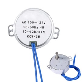 SensaBliss AC 100-127 V 4 W Synchronous Motor, Gear Motor, 50/60 Hz, High Performance Electric Motor, Low Noise, High Torque, Low Power Consumption, CCW/CW, Automatic Flip, No Coil Burning, Suitable