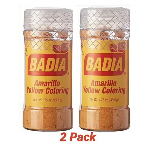 Badia Yellow Coloring Amarillo 1.75 oz/ 2 Pack/New sealed