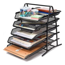 Organizador De Escritorio Archivero Oficina 5 Niveles Malla                                                                                           