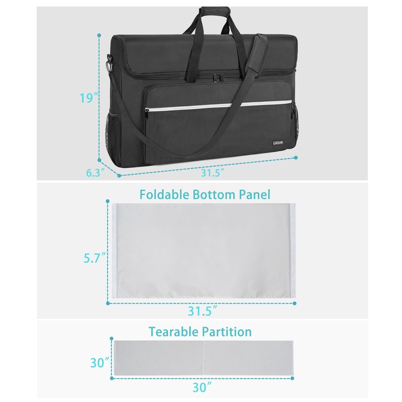 LASUK 27-32" Monitor Transport Carrying Case(up to 2), Going Out