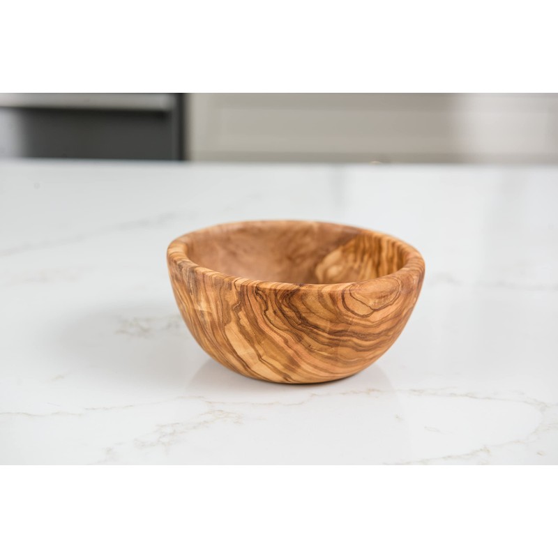 Lipper International 6011 Olive Wood Serving Bowl for Salads, Fruit,