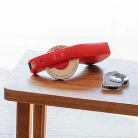 Motex Máquina de etiquetas en relieve, herramienta de etiquetado, etiquetadora de la vieja escuela, para estampado manual de etiquetas - E-404 (rojo o