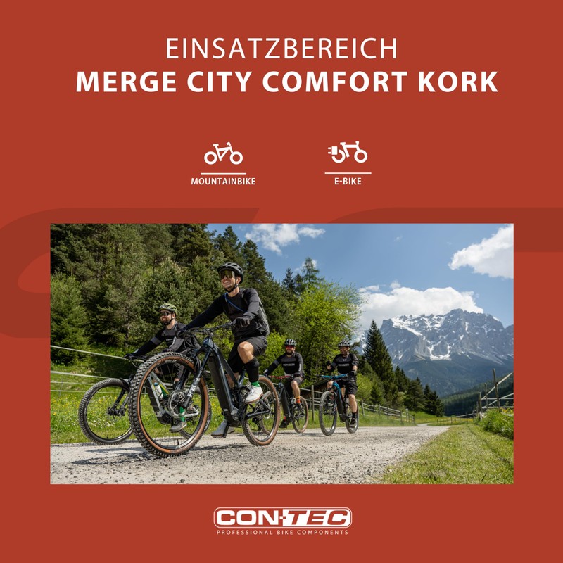 CONTEC Merge Mountain Comfort Cork Bicycle Grip 140 mm D3