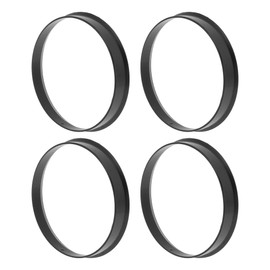 A ABSOPRO 66.6mm to 63.4mm Car Wheel Hub Centric Rings Black Polycarbonate Wheels Center Shaft Shock Absorbing Hubrings 4 Pcs