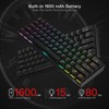 Redragon K530 Pro Draconic 60% Wireless RGB Mechanical Keyboard, BT/2.4Ghz/Wired