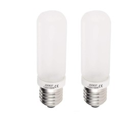 VSTAR JDD Halogen Modeling Lamp Bulbs,110V-130V 150W E26/E27 Frosted Replacement Light Bulb for Photo Studio Strobe,2 Pack