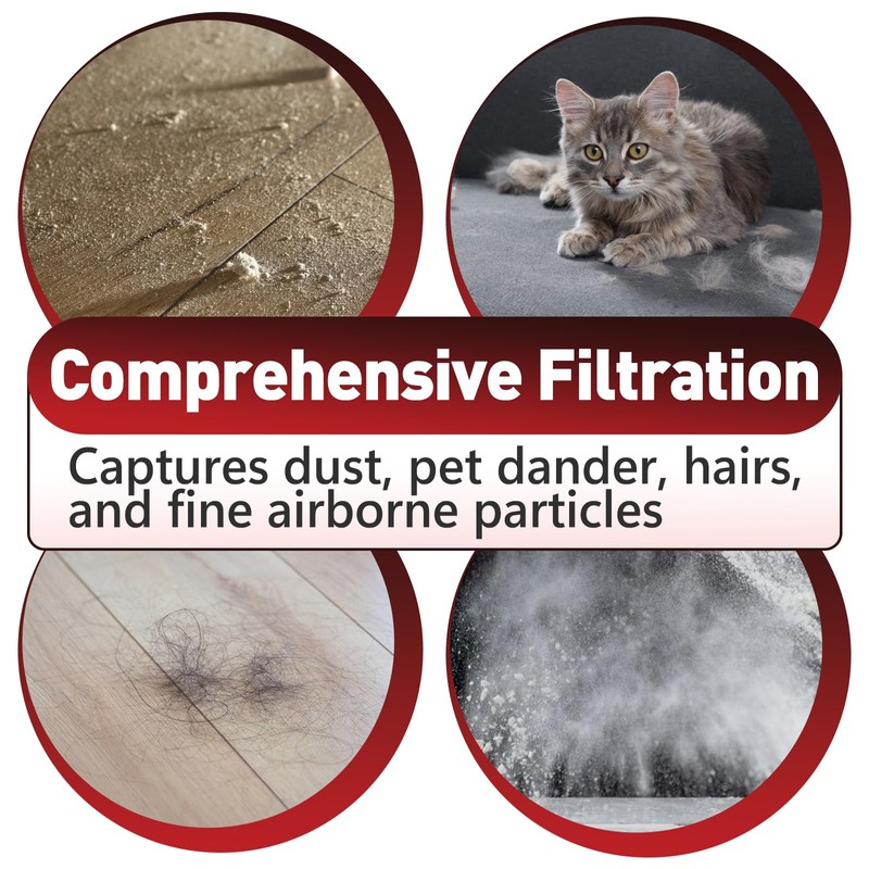 6 Pcs Filters Compatible with Eye-Vac Home, Pro, Pet, Air,