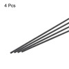 sourcing map Carbon Fiber Rod, 5mm x 300mm Carbon Rod