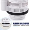 Dual-Flush Split Toilet Drain Valve, 18.5–29cm Size Options
