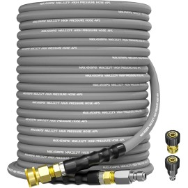 Unbranded 100FT 3/8" Pressure Washer Hose 4500PSI Wire Braided Kink Resistant Power Hose