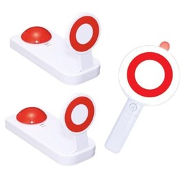 Nexxxly Ping Pong Buzzer, Marvatsu Buzzer, Quick Push, 0x Ping Pong, Button, Quiz, Sound, Party Goods (1 Malvate, 2 Ping Pong)