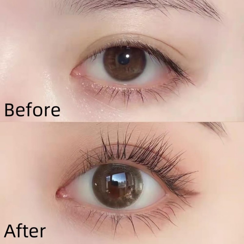 Black Mascara with Small Brush for Fine Short/Sparse Lash, Lengthening,