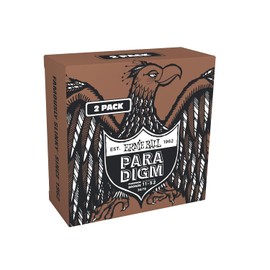 Ernie Ball Light Paradigm - Cuerdas de guitarra acústica de bronce fosforoso, paquete de 2 unidades 11-52 (P03678)
