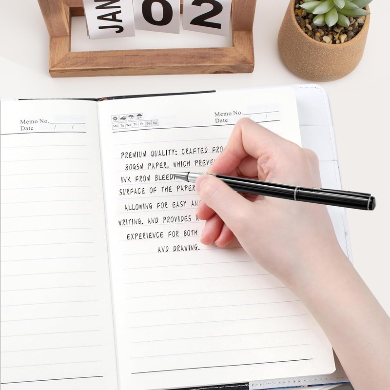 WHENZOO Diary with Lock, A5 PU Leather Journal with Lock