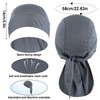 2Pcs Do Rags, Sweat Wicking Cap, Polyester Skull Caps, Helmet