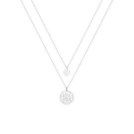 Elli Necklace Women's Mother Daughter Set Flower of Life Trend in 925 Sterling Silver, None