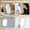Vanity Desk Table Mirror with Stand and Metal Frame, 8