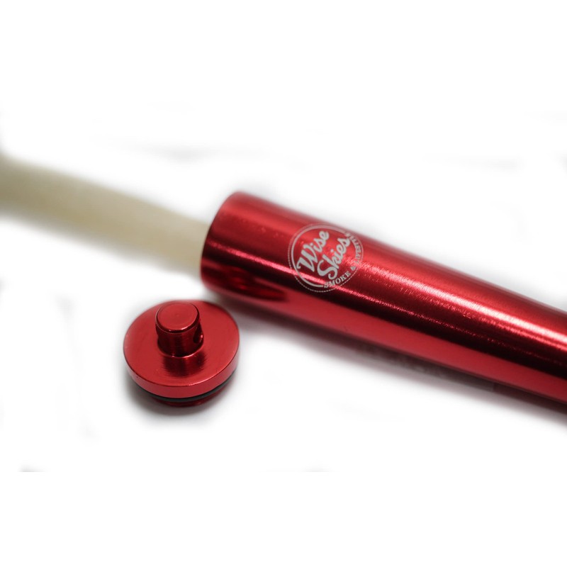 Wise Skies Metal Joint Holder Doob Tube Pink Key Ring