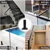 304 Stainless Steel Square Glass Railing Spigot Glass Clamp, Balustrade
