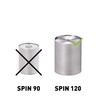 höfats - Spin Raiser 120 Silver - Increases Table Fireplace,