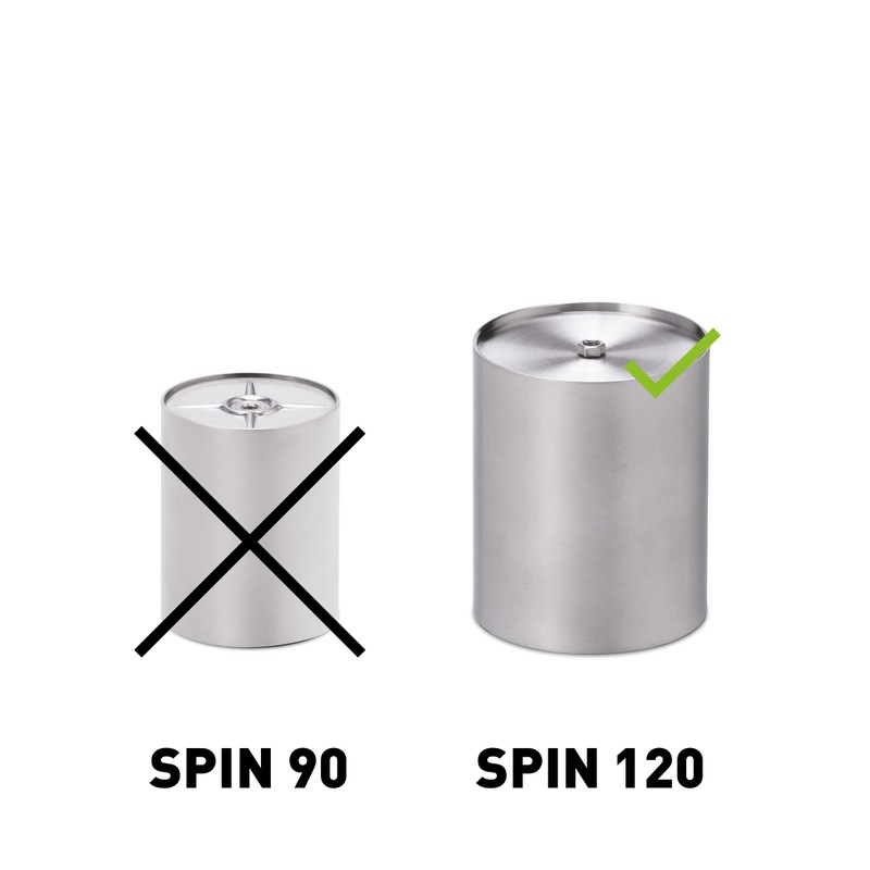 höfats - Spin Raiser 120 Silver - Increases Table Fireplace,