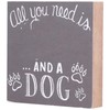 3Pcs Wooden Box Sign Pet Lovedog Letter DIY Wood Crafts