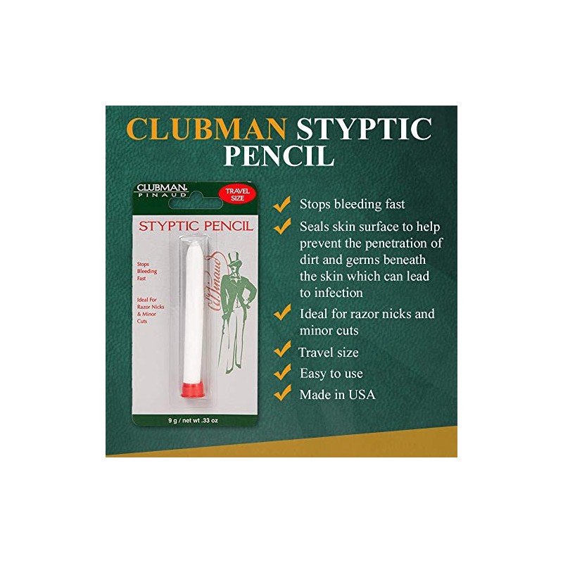 Clubman Styptic Pencil Travel Size - 0.33 oz